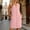 Pink, variant on Odbmxy Summer Women's Shirt Dress Cotton Linen Shift Sleeveless V-Neck Casual Women's Mini Dress Button Down with Pockets