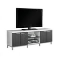 thumbnail image 3 of Bowery Hill Modern Wood TV Stand for TVs up to 60" in White/Gray, 3 of 5