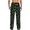 thumbnail image 3 of Daiia Space Rockets Men's Sleep Pant with Pockets and Drawstring,Pajama Pants-Large, 3 of 9