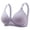 Gray, variant on qolati Soft Everyday Bras for Women Striped Print Wireless Push Up Sports Bras Adjustable Straps Seamless Stretch Full-Coverages No Underwire T-Shirt Bra