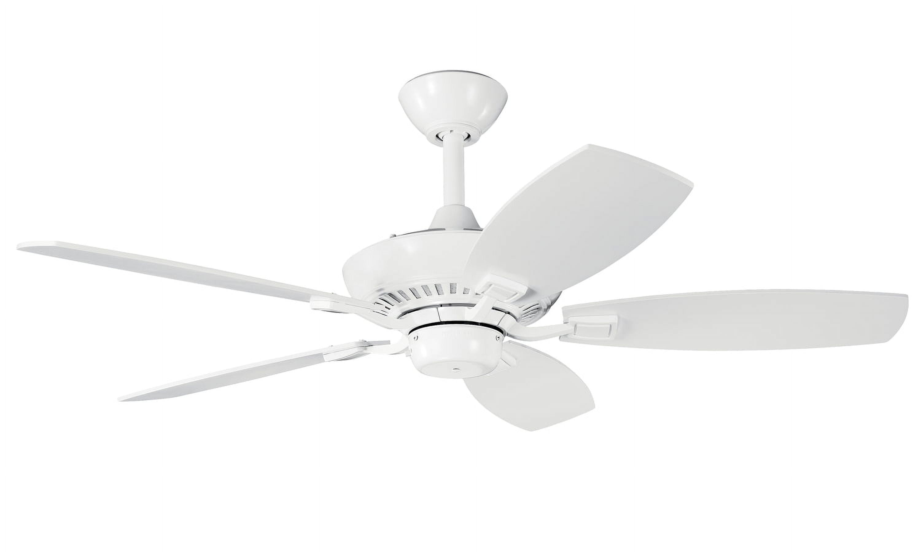 Kichler Canfield 44" White Ceiling Fan with Pull Chain