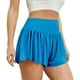 thumbnail image 1 of Pantalones cortos de Yoga con cintura elástica para mujer, informales, irregulares, sólidos, a la moda Pompotops ulkah943625, 1 of 8