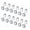 Clear, variant on Sunlit Luxury Round Red Crystal Shower Curtain Hooks, Rhinestone Rings with Glide Balls, Rust-Proof Metal, Set of 12, Black Hooks