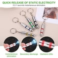thumbnail image 5 of Uxcell 2pcs Anti-Static Keychain Magnetic Head Car Static Human Body ESD Tool Electricity Discharge Remover Keychains for Car Door House, Blue, 5 of 7
