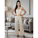 thumbnail image 2 of Conjunto 2 Piezas Elegante, Top Ajustado con Botones y Pantalón Palazzo con Rayas, Look Chic y Estilizado para Mujer, 2 of 5