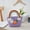 Purple, variant on YHAICO Easter Candy Eggs Small Flower Basket Easter Basket Stuffers Carrying Basket Baskets with Handle Colorful Fillable Egg Surprise Easter Desktop Sundry Snack Organizer Basket Woven