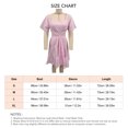 thumbnail image 3 of Vestido ahuecado con cintura para mujer,Vestido corto acampanado fruncido con dobladillo con volantes Vestido fruncido en la espalda para mujer Diseño aerodinámico, 3 of 3