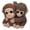 B, variant on 3D Printed Monkey Keychain Cute Monkey Holding Plush Toy Hanging Keychain for Backpack Car Keys Gift for Kids Adults