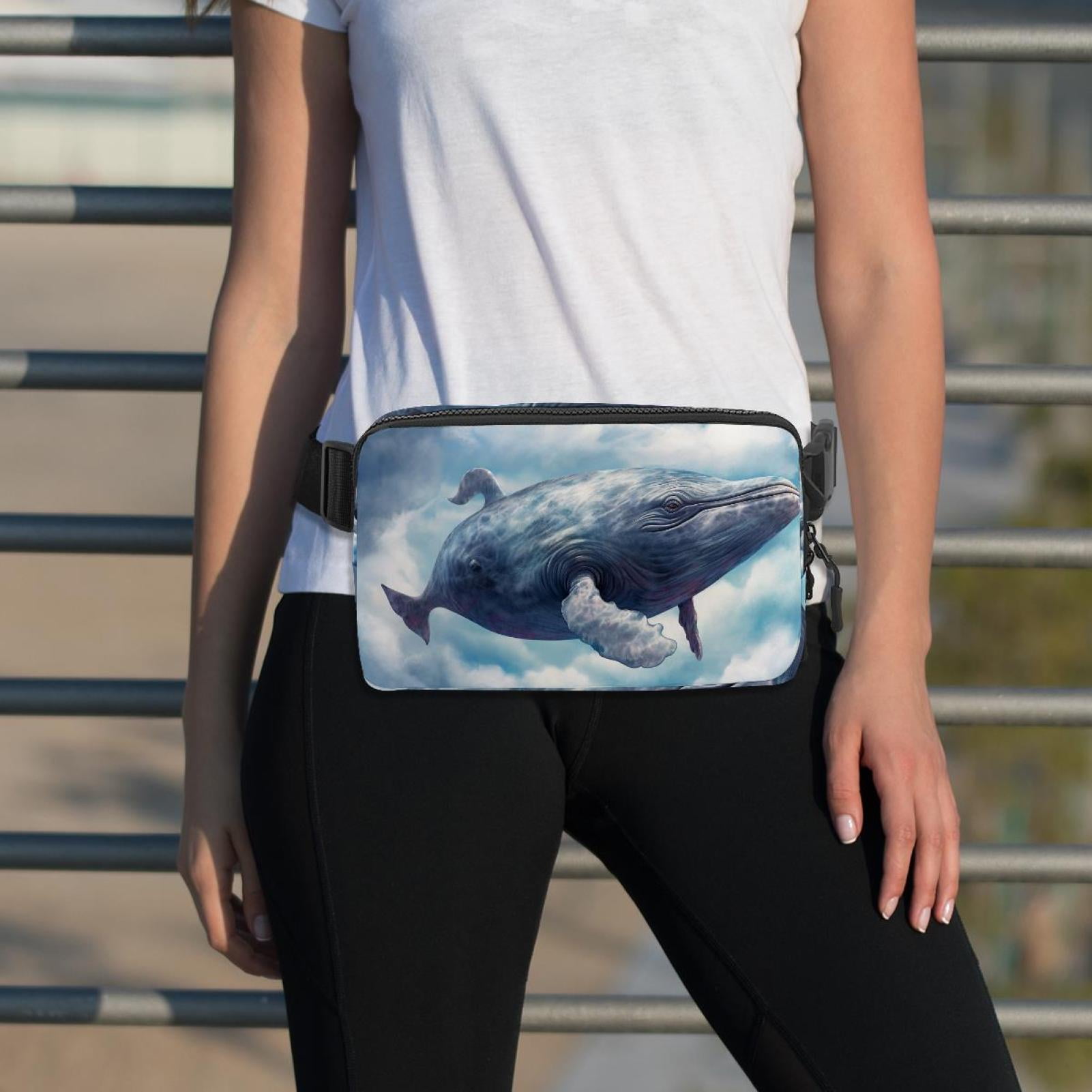 Whale Lightweight Adjustable Waist Bag with Extension Strap - Unisex Running Belt Bag
