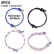 thumbnail image 2 of Pulsera de cuerda de 8 piezas para hombres y mujeres, pulsera de cuerda náutica ajustable para marineros, surfistas y amantes del aire libre, 2 of 5