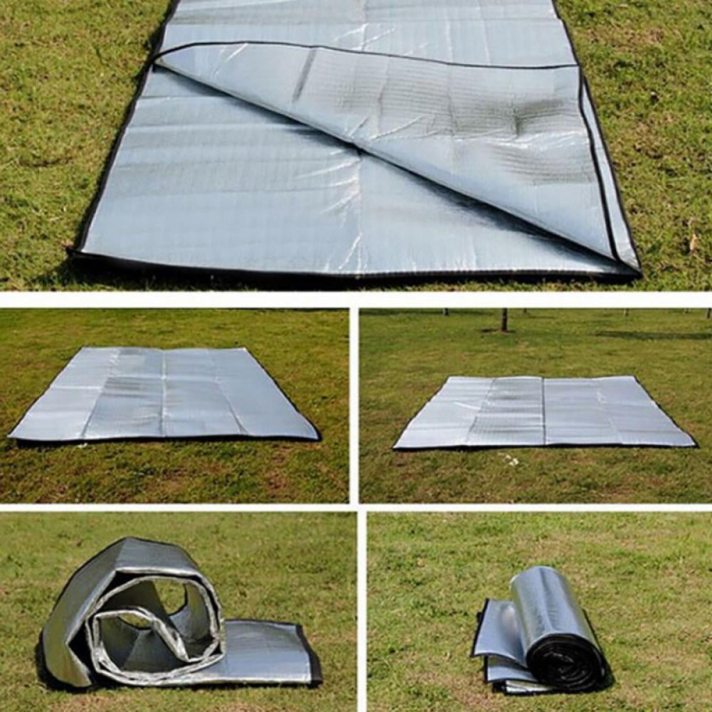 Sleeping Mattress Pad Waterproof Aluminum Foil Outdoor Picnic Mat Camping H0N1