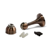 Rok 2-Pack Steel Door Stop with Magnetic Catch, Brushed Antique Copper