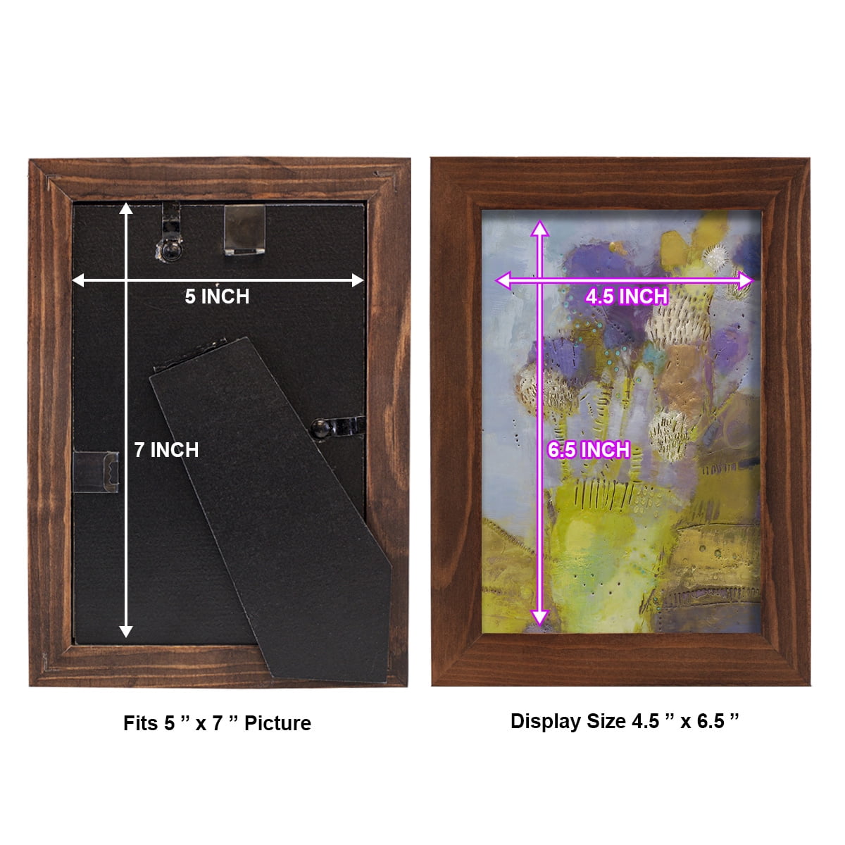 Blumen II -Framed Print w/glass-Chestnut