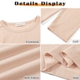 thumbnail image 4 of MOSHU 3 Pack T Shirts for Women Crew Neck Long Sleeve Womens shirts Casual Loose Fit Fall Tops, 4 of 8