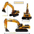 thumbnail image 3 of Top Race Metal Sandbox Digger Toy - Diecast Model of Real-Life Construction Equipment - Tonka Trucks for Boys - Tonka Steel Classics - Front End Loader - Metal Construction Toys, 3 of 8
