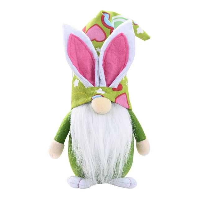 Agiferg Easter Gnomes Bunny Decoration 40cm Dwarf Faceless Doll Plush Rabbit Doll Kids