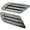 Black, variant on Deyuer Car Side Air Flow Vent Hole Cover Fender Intake Grille Duct Decoration Sticker,Black