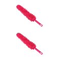 thumbnail image 3 of ZheElen Soft Microfiber Clean Anti Static Turkey Feather Duster Cleaner Brush For Home red 2Set, 3 of 6