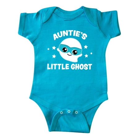 

Inktastic Cute Auntie s Little Ghost with Stars Gift Baby Boy or Baby Girl Bodysuit