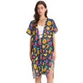 thumbnail image 2 of Beach Vacation Clothes Kimono Cardigan Loose Swimsuit Cover Up for Women Strawberry Banana Orange Pineapple S, 2 of 6