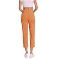thumbnail image 4 of Women Bootcut Work Pants Trendy Business Casual Trouser Yoga Workout Slacks High Waist Stretch Leg Office Pant Ladies Comfy Plus Size Trendy Outfits Lightweight Cute Fashion Dressy Clothes, 4 of 6