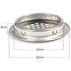 thumbnail image 5 of Rejilla de ventilación redonda ZHAOCHENG acero inoxidable Plata 20 piezas 35+53mm, 5 of 5