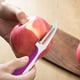 thumbnail image 4 of Pelador de frutas y verduras, pelador de acero inoxidable ultraafilado para frutas, patatas, verduras afiladas, acero inoxidable, 9CM, 4 of 5