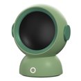 thumbnail image 1 of Calentador de ventilador portátil Calentamiento rápido de bajo ruido Mini calentador de espacio Enchufe de la UE 220 V para escritorio de oficina Verde, 1 of 15