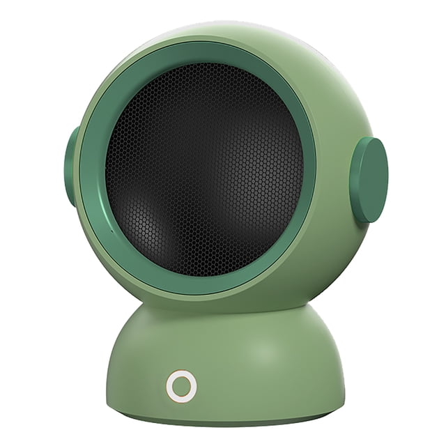 Calentador de ventilador portátil Calentamiento rápido de bajo ruido Mini calentador de espacio Enchufe de la UE 220 V para escritorio de oficina Verde