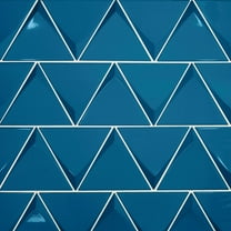 Bedrosians Triangolo 5" x 5" Ceramic Field Tile in Electric Blue (20-Pack, 1.43SF)