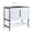 White Matte, variant on Fine Fixtures Serenity 30 in. W x 18 in. D x 33.5 in. H Bathroom Vanity in Mint Green with Glass 8-inch Hole top with Chrome Hardware