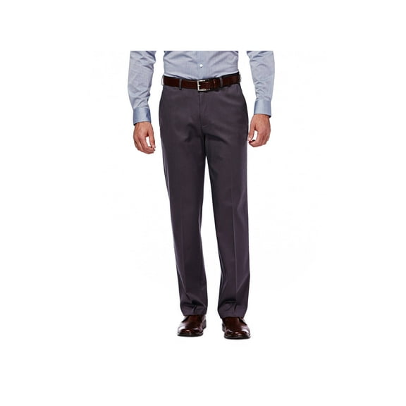 Haggar Men's Premium No Iron Khaki Classic Fit Flat Front Pant HC10884