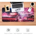 thumbnail image 4 of Japanese Sakura Anime Extended Mouse Pad 35.4x15.7 Inch XXL Pink Cherry Blossom Flower Non-Slip Rubber Base Large Mousepad Stitched Edges Waterproof Keyboard Mouse Mat Desk Pad for Office Home Game, 4 of 6