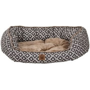 Angle View: Precision Pet Ikat Snoozzy Daydream Pet Bed Gray 32" x 25"