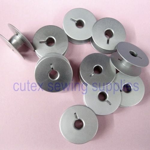 Cutex Brand Pack of 10 Large Size Aluminum Bobbins For Juki Industrial Sewing Machine 10759603