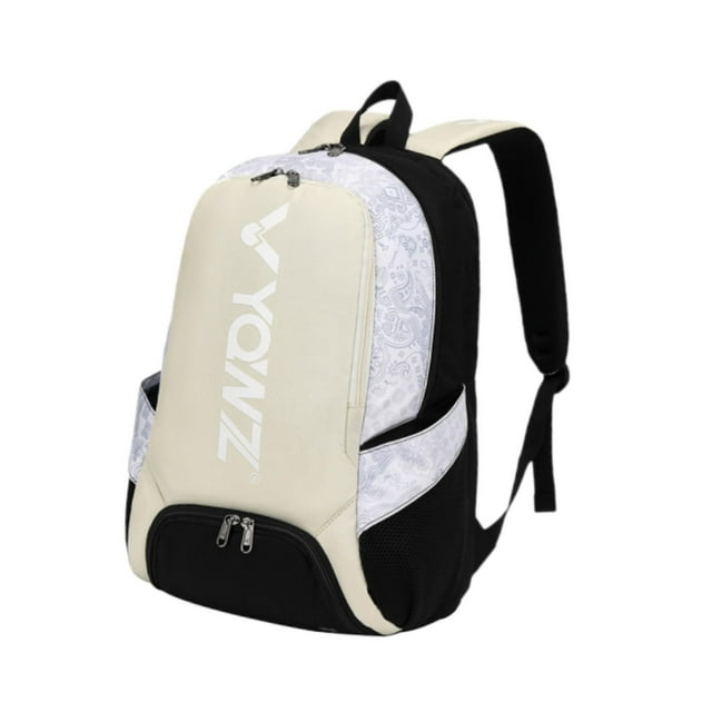 Mochila de bádminton shamjiam Bolsa de tenis Beige 30 cm x 20 cm x 48 cm