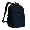 thumbnail image 1 of Easygdp Black Fish scales Mochila para Laptop de Viaje con Puerto USB, Mochila para Laptop con Puerto de Carga USB para Mujeres y Hombres, 1 of 7