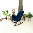 thumbnail image 6 of Revi Modern Indoor Livingroom Velvet Rocking Accent Chair in Navy Blue, 6 of 6