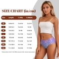 thumbnail image 4 of Balery Multicolor Glitter Ropa Interior de Algodón para Mujer con Dibujo – Braguitas Cómodas y Elásticas, Estilo Clásico-X-Large, 4 of 6