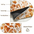 thumbnail image 6 of Round Rug 7Ft Washable Non-Slip, Orange Eucalyptus Leaves Circle Area Rugs for Living Room Bedroom, Spring Summer Botanical Indoor Floor Mats Carpet Runner for Home Decor Aesthetic, 6 of 8