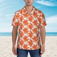 thumbnail image 2 of Fotbe Maple Leaves A Camisa Hawaiana para Hombre Unisex – Camisa Casual de Verano con Botones de Manga Corta de Algodón y Lino,XX-Large, 2 of 7