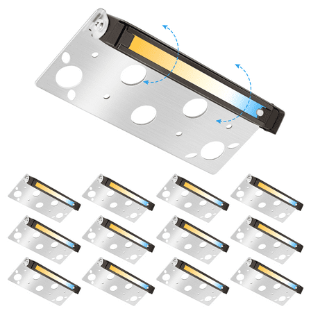 7 Inch 5W LED Hardscape Lighting,200LM 2700K-5000K 5CCT Outdoor Step Lights,IP65 Waterproof 12V-24V Low Voltage Landscape Lights For Patio Walls Stairs,90CRI ×Pack with Connectors