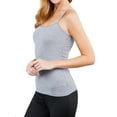 thumbnail image 4 of Active Basic Women & Juniors Solid Plain Adjustable Spaghetti Strap Layering Cropped Camisole Tank Top, 4 of 4