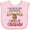 AD-Pink, variant on Inktastic I Love Butter Tarts and Poutine I Moose Be Canadian Pun Boys or Girls Baby Bib