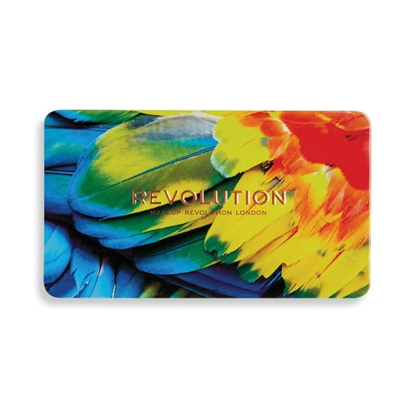 Revolution Forever Flawless Eyeshadow Palette, Birds of Paradise, 18-Shade Palette