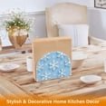 thumbnail image 6 of Yayeee Napkin Holder for Table Kitchen Paper Tissue Organization, Blue Snowflake, 6 of 8