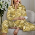 thumbnail image 6 of Picia Mermaid Fish Scale Pattern Women’s Long-Sleeve Sleepwear Set - Soft 2-Piece Loungewear with Pockets, Comfy PJs for Relaxing Nights-XX-Large, 6 of 7