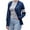 Navy, variant on Women's V Neck Knit Varsity Cardigan Sweater Letterman Lightweight (Small Red)