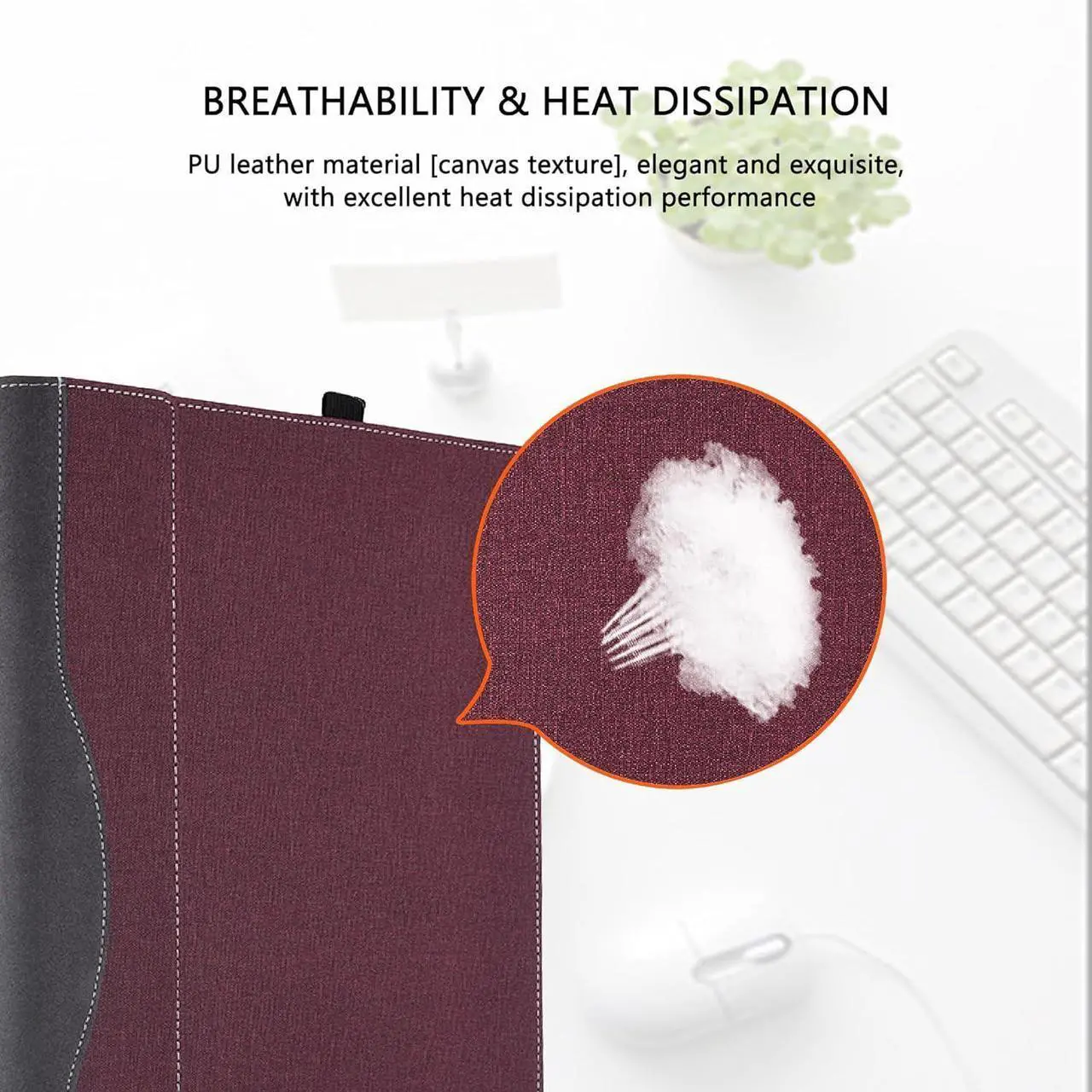 Laptop Case Cover for HP 250 15.6 inch G10 & for HP 255 15.6'' G10 / HP 256 15.6 inch G10 Sleeve,Detachable PU Leather Notebook PC Protective Bag Accessories