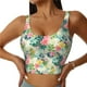 thumbnail image 1 of Fotbe Tropical Flowers Sujetador Deportivo Largo sin Aros para Mujer con Almohadillas y Soporte Medio, Transpirable y Absorbente, Camiseta Tipo Chaleco o Tank Top-Large, 1 of 8
